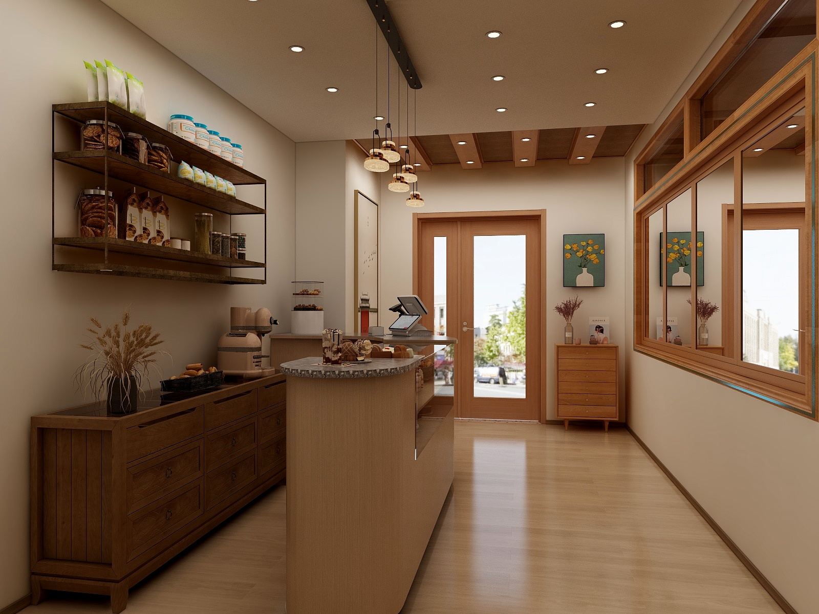 己任室内设计工作室-“浮生菓”烘焙坊-装修设计方案