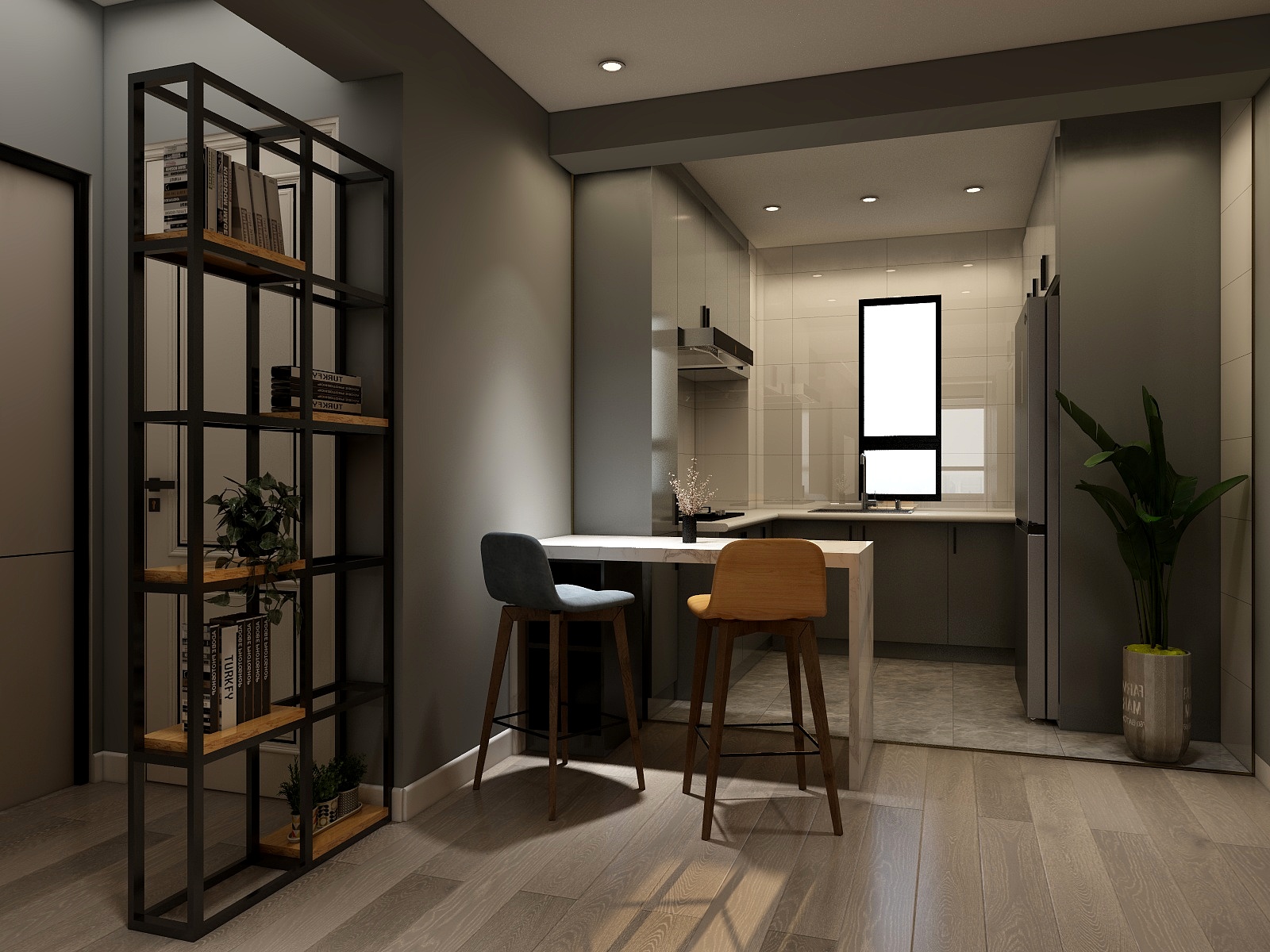 己任室内设计工作室-御景东方-维港记忆装修效果图