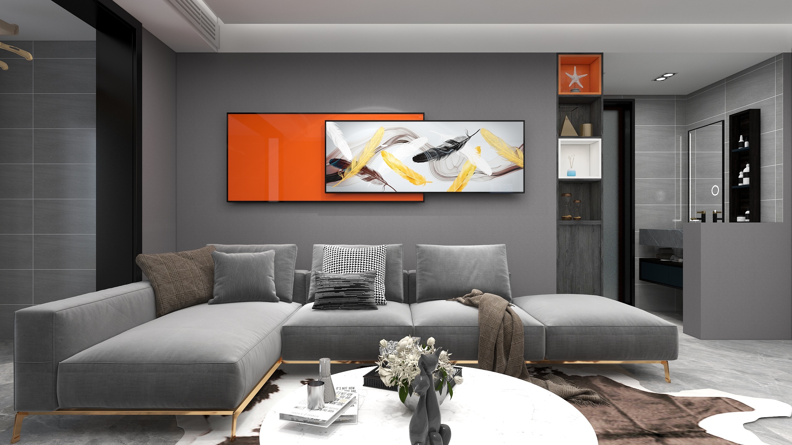 筑心设计工作室--三室140方治愈风-装修设计方案