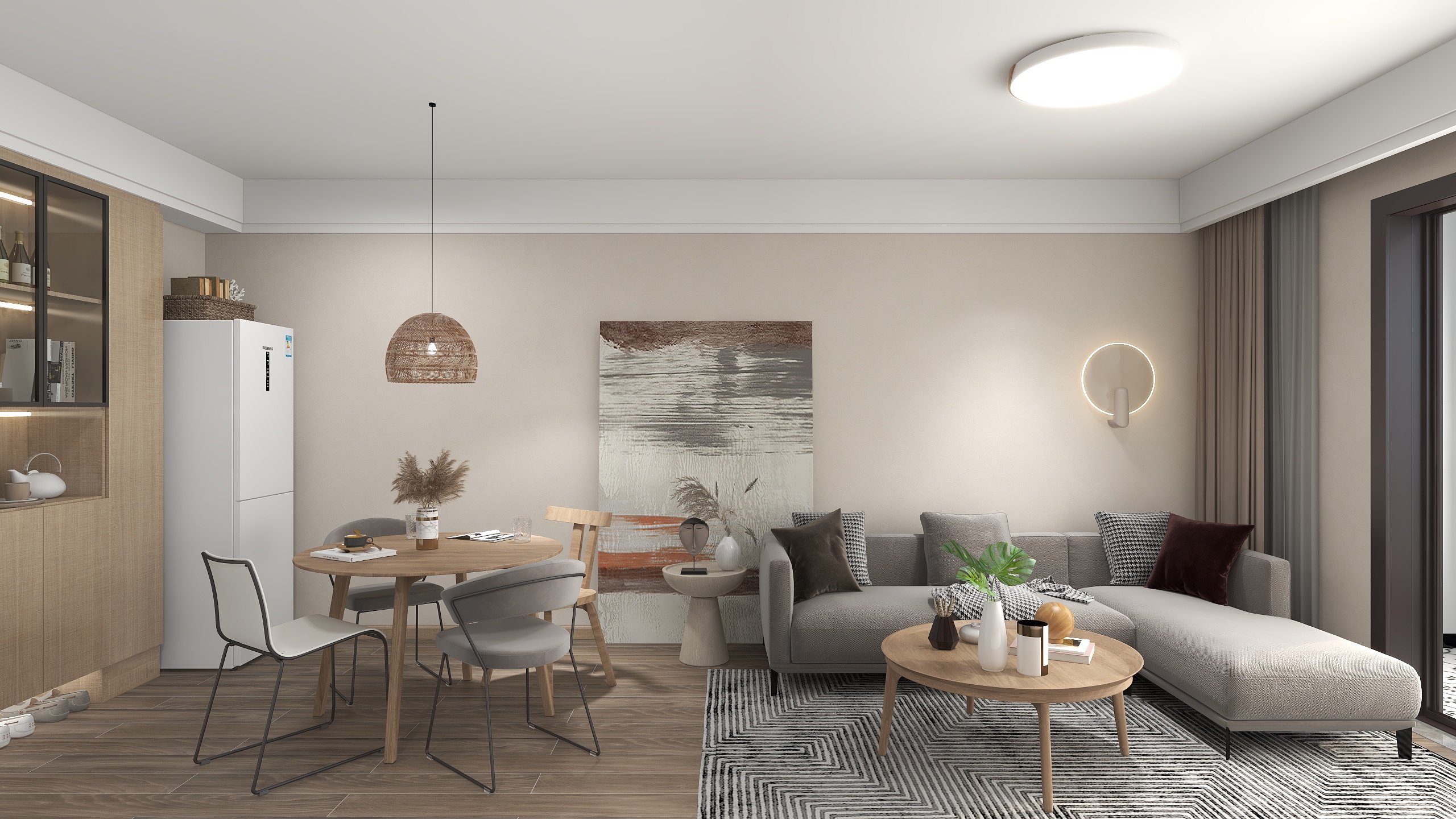 椽承设计-原木风公寓-装修设计方案