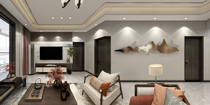 设计燕飞-略阳别墅2楼-装修设计方案