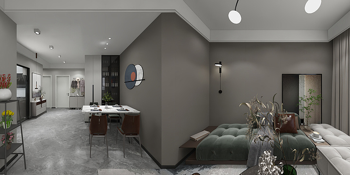 壹尚空间设计-嘉明新城邦3期.dwg-装修设计方案