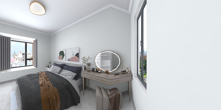 室内风水设计师A采缇-皇家华府6-1307.dwg-装修设计方案