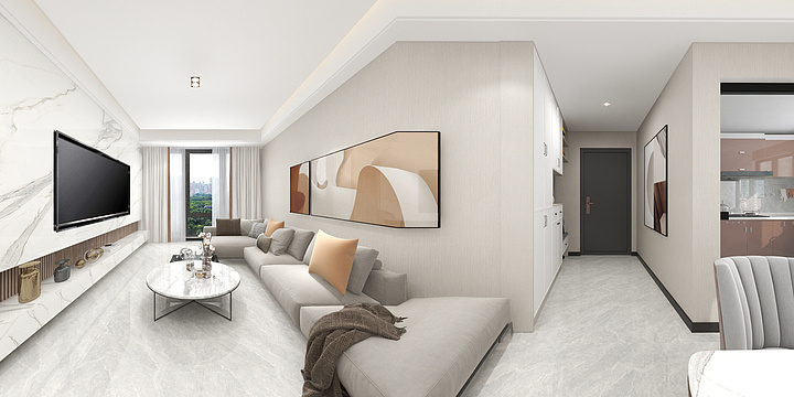 懿空间设计-佳兆业金御佳园89㎡效果-装修设计方案