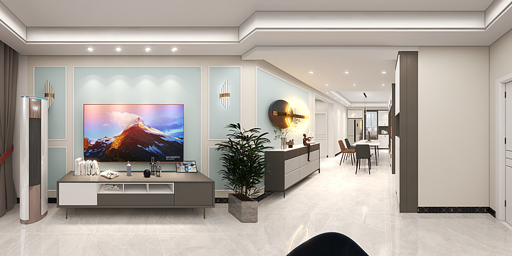 设计师牧尘cl-上河园6-1-西户.dwg-装修设计方案