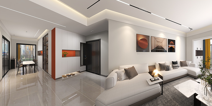 全屋整装设计楠鳶-昭阳湖畔3-3-601-装修设计方案