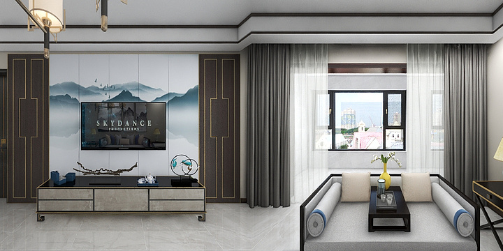 设计师草-龙城景苑.dwg-装修设计方案