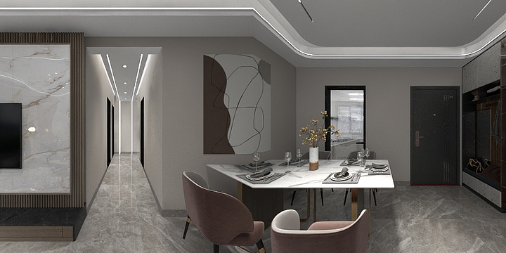 整装设计师LYZ-君悦府高层E户型 4室2厅2卫1-装修设计方案