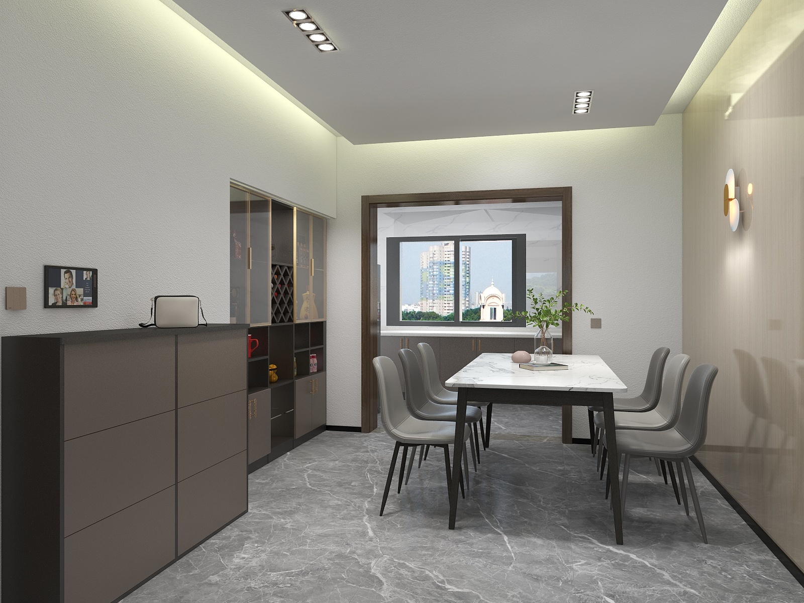 马岳平-【深色系】110平现代无主灯三居-装修设计方案