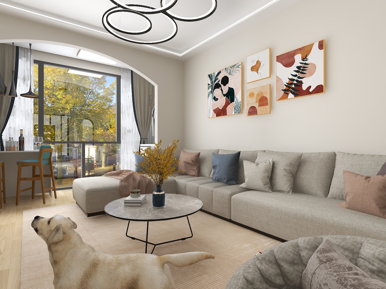 Lilian莲-简约风84平两室一厅-装修设计方案