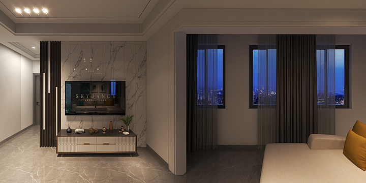 斯麦尔室内设计-瑞和园89.50㎡B户型3室2厅1卫-装修设计方案