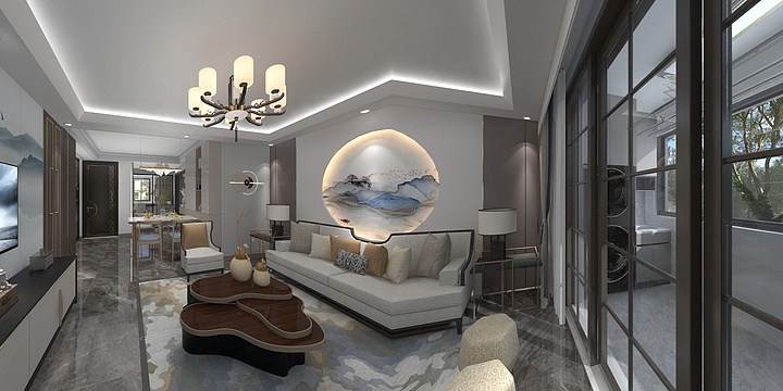 半殊-宝应新中式-装修设计方案