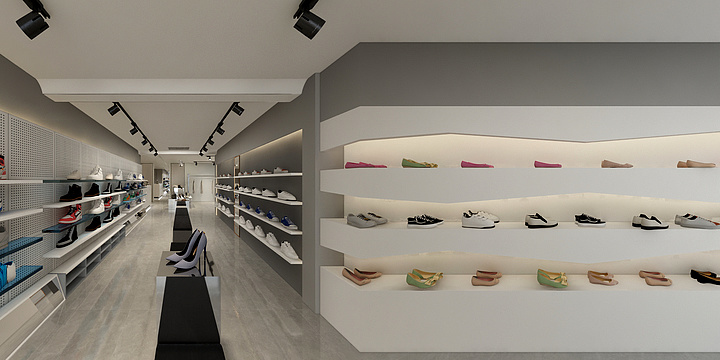 全案设计师李竹-服装鞋帽店面-装修设计方案