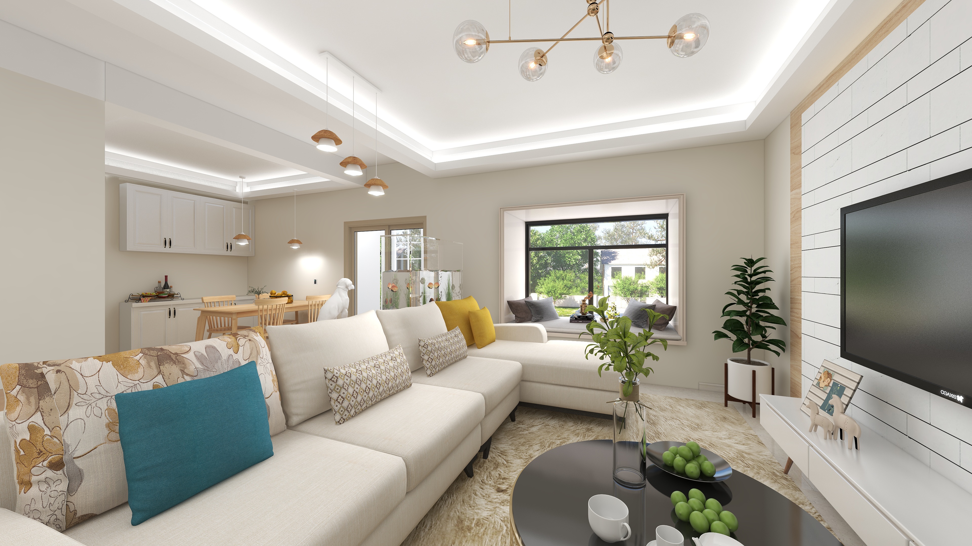 雨路大美女-137㎡3室-装修设计方案