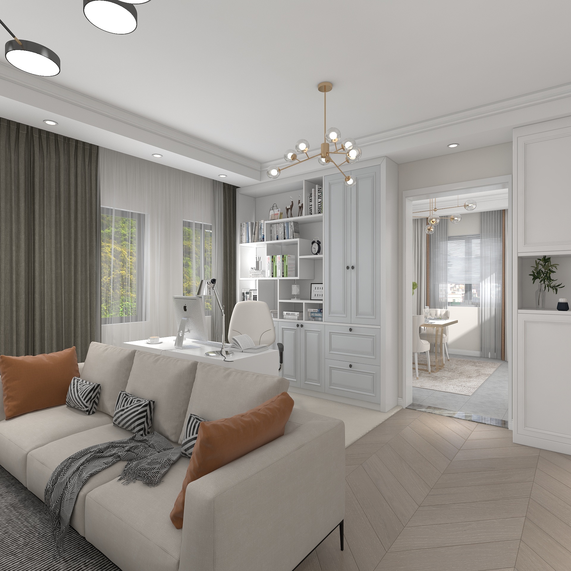 傅彦豪设计师-瑞和园89.50㎡B户型3室2厅1卫-装修设计方案