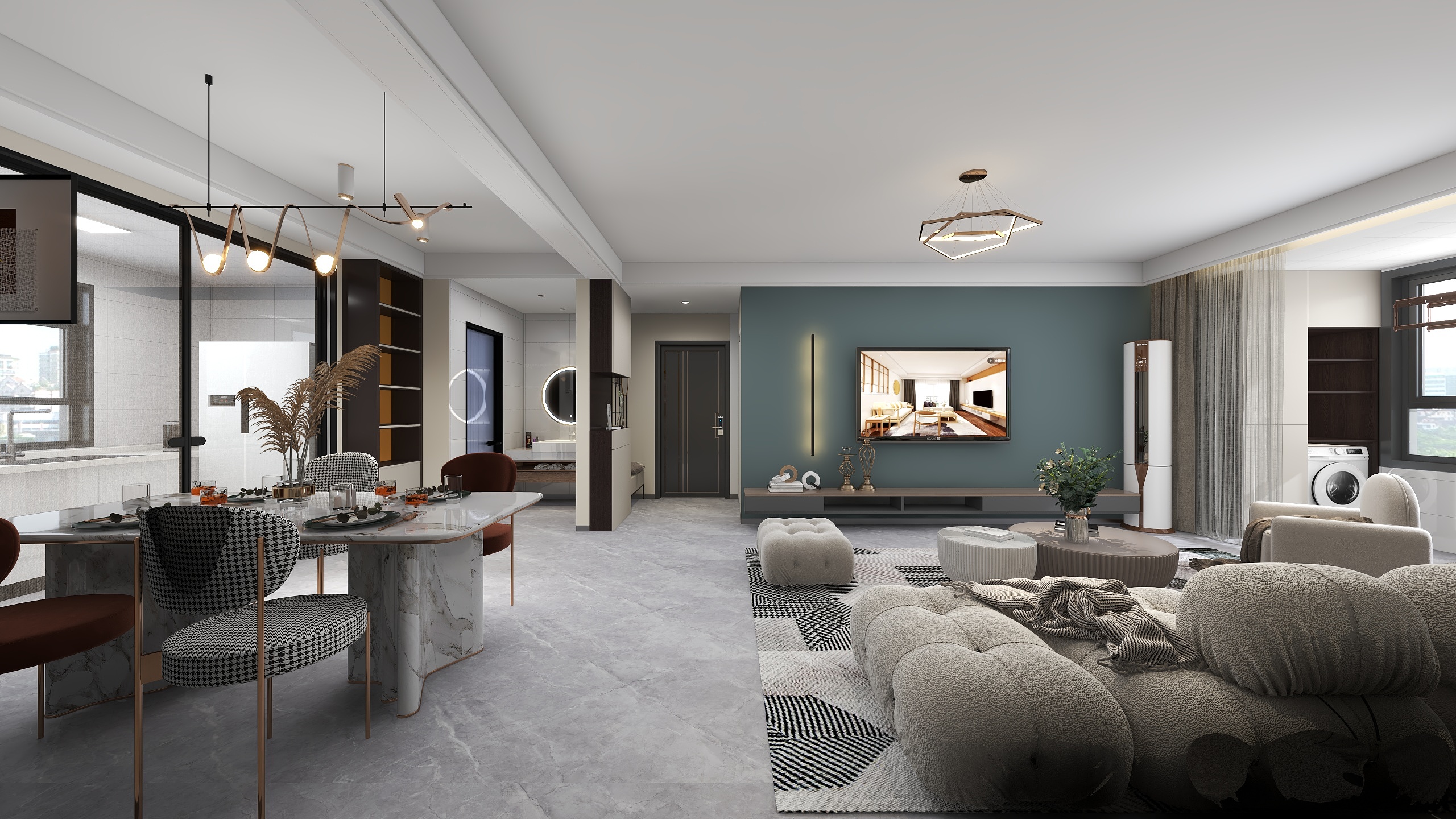 刘标-香邑15-2-302效果-装修设计方案