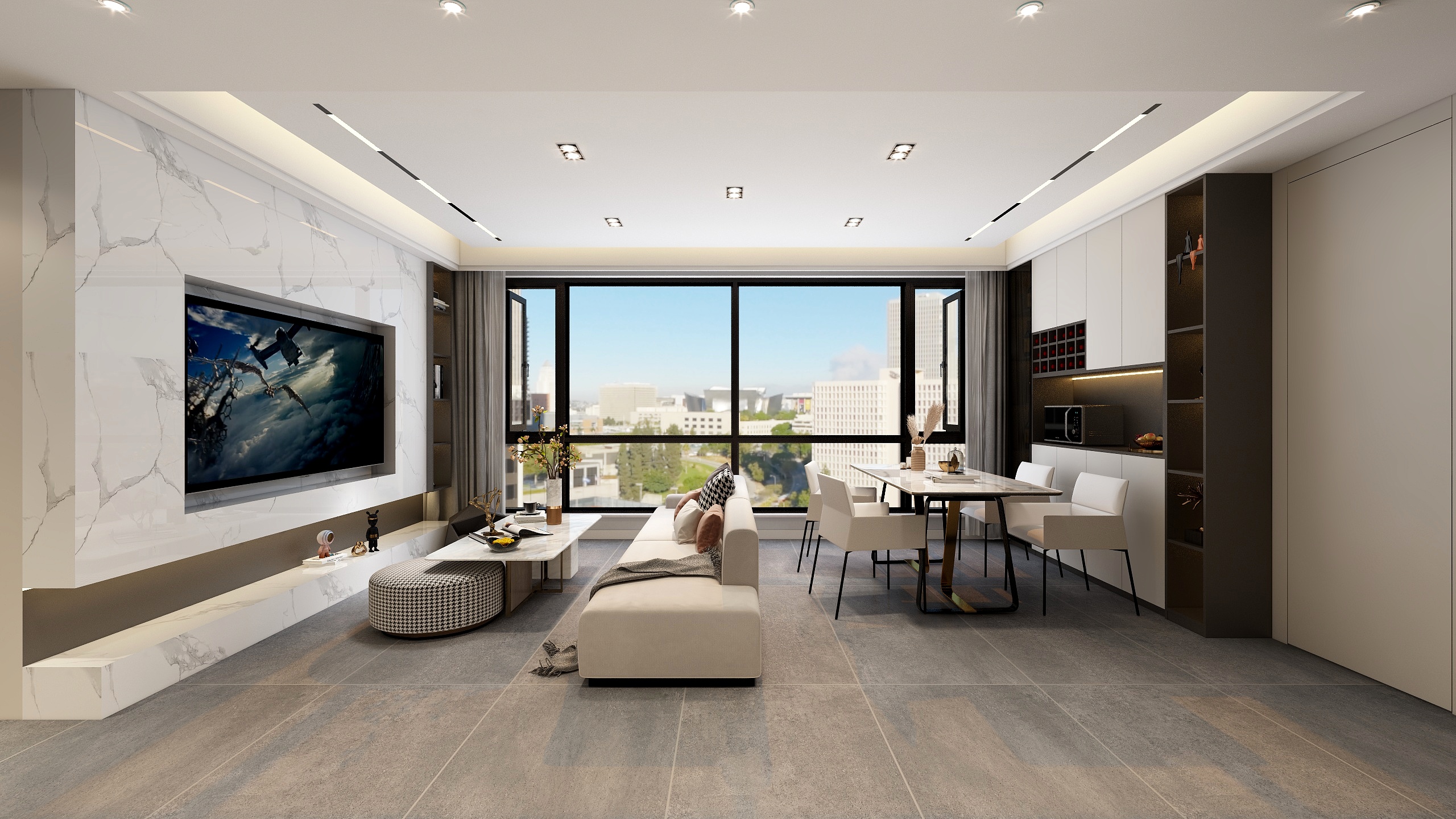 Levy168-瑞和园89.50㎡B户型3室2厅1卫-装修设计方案