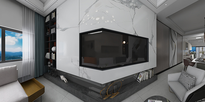 昆明大将军陶瓷-南伞三层-装修设计方案