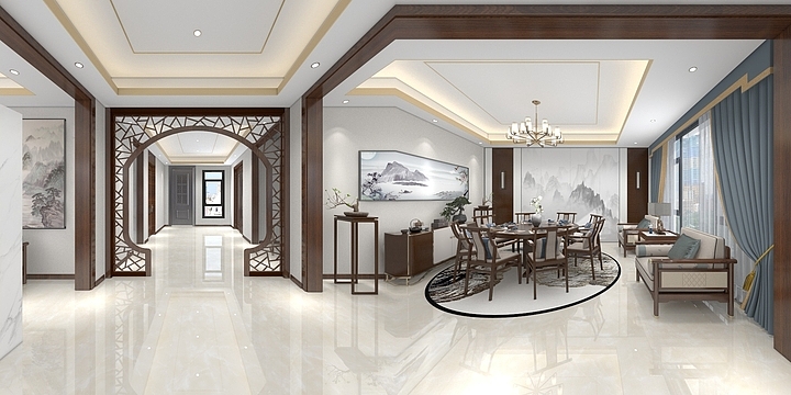 祁文杰-新中式丨-装修设计方案