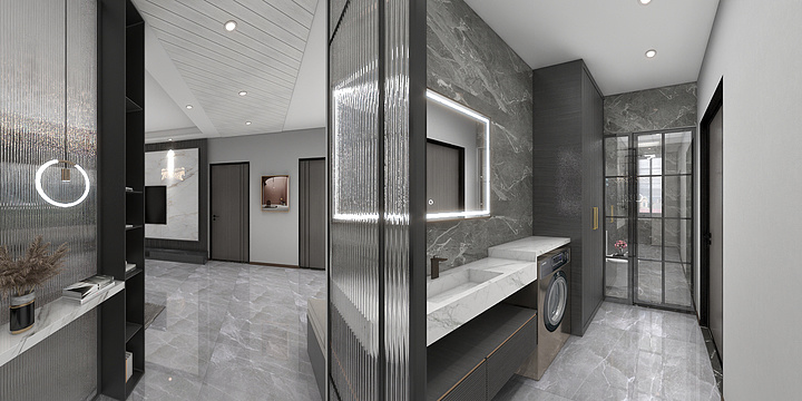 木舍13179815680-现代简约三居室.dwg-副本-装修设计方案