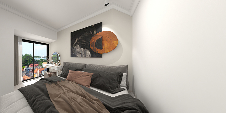 室内设计师啊豪-中海怡美-奶油风-装修设计方案