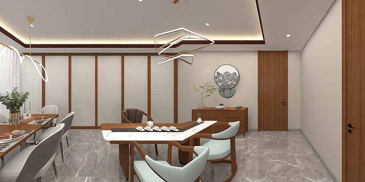 XP设计-亦庄茶楼包厢-装修设计方案