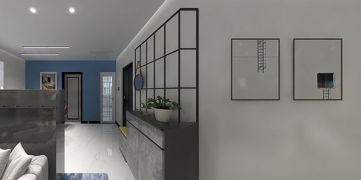 设计师黄三思-瑞和园89.50㎡B户型3室2厅1卫-装修设计方案