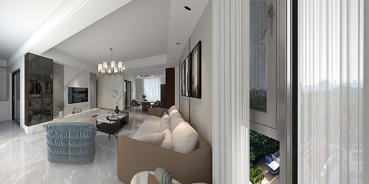 柒号丨贰壹-客餐厅-装修设计方案