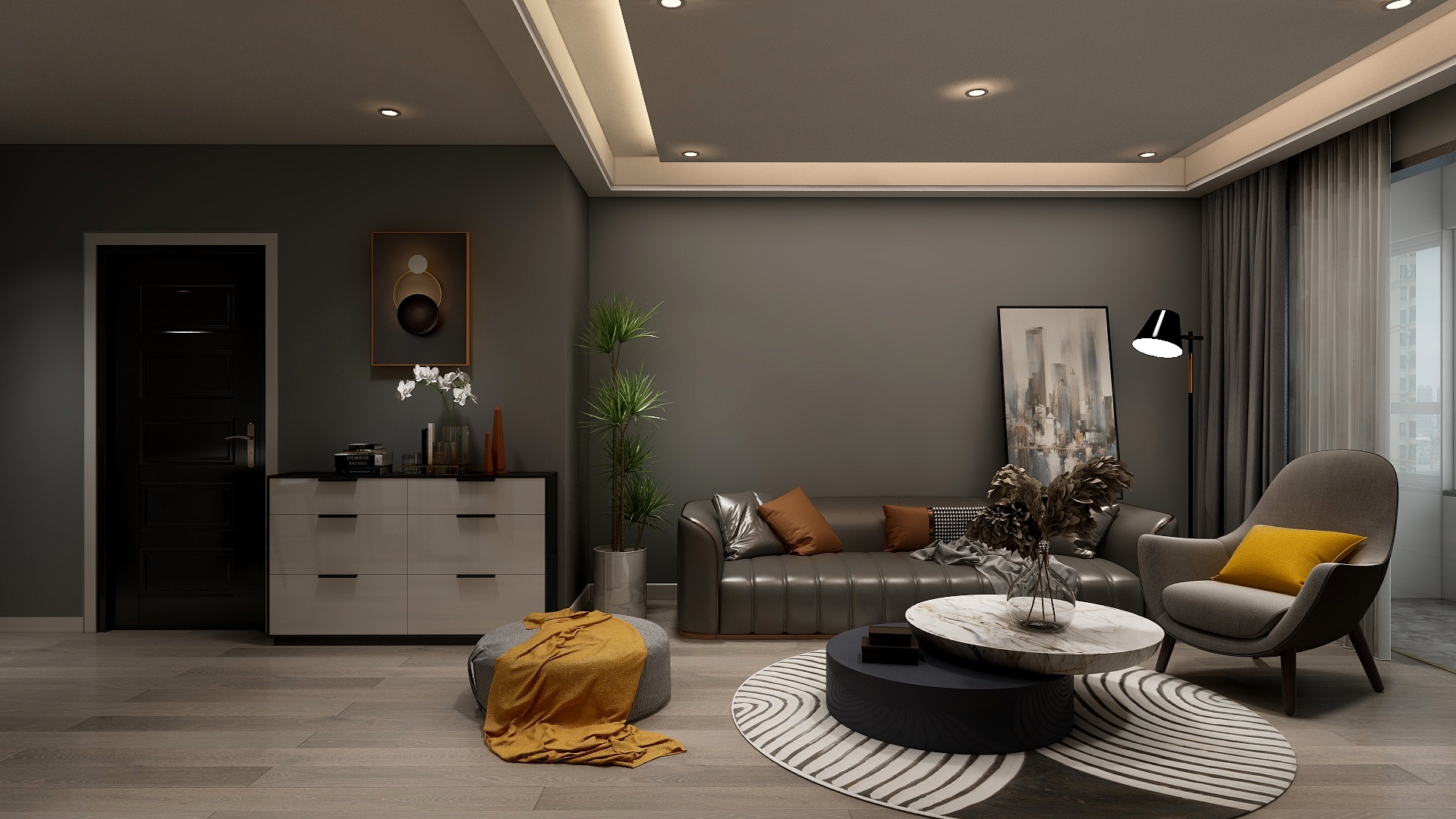 己任室内设计工作室-御景东方-维港记忆-装修设计方案