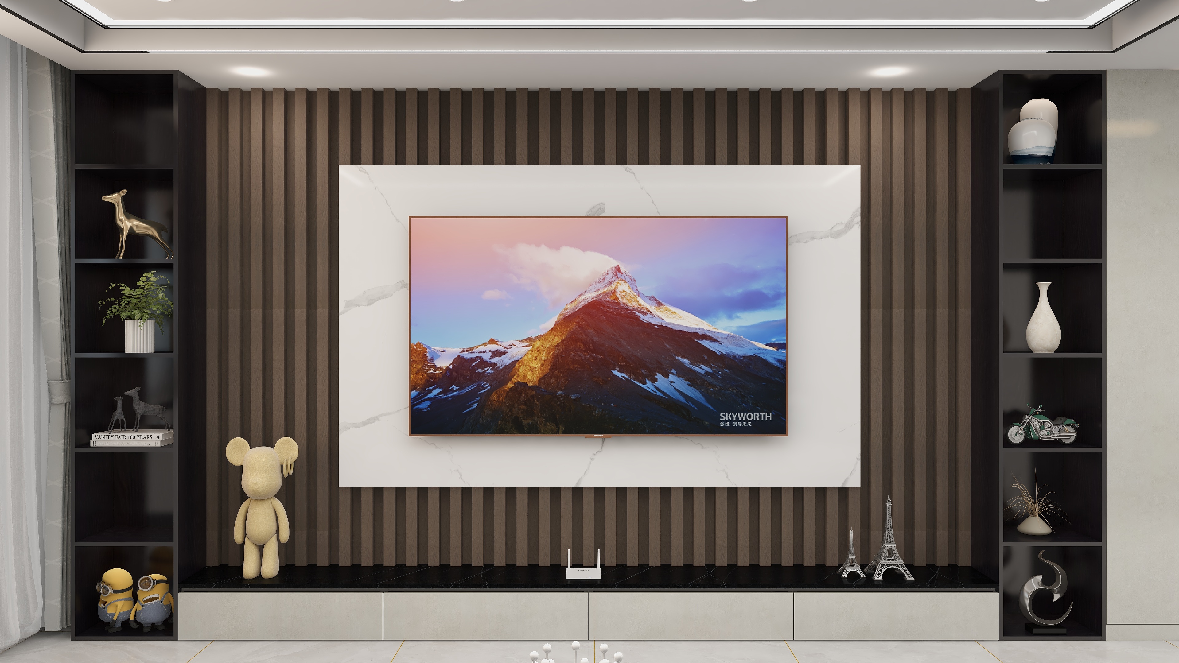 济南中心-ZY济南日日顺-佟美欣-一居室轻奢风装修效果图