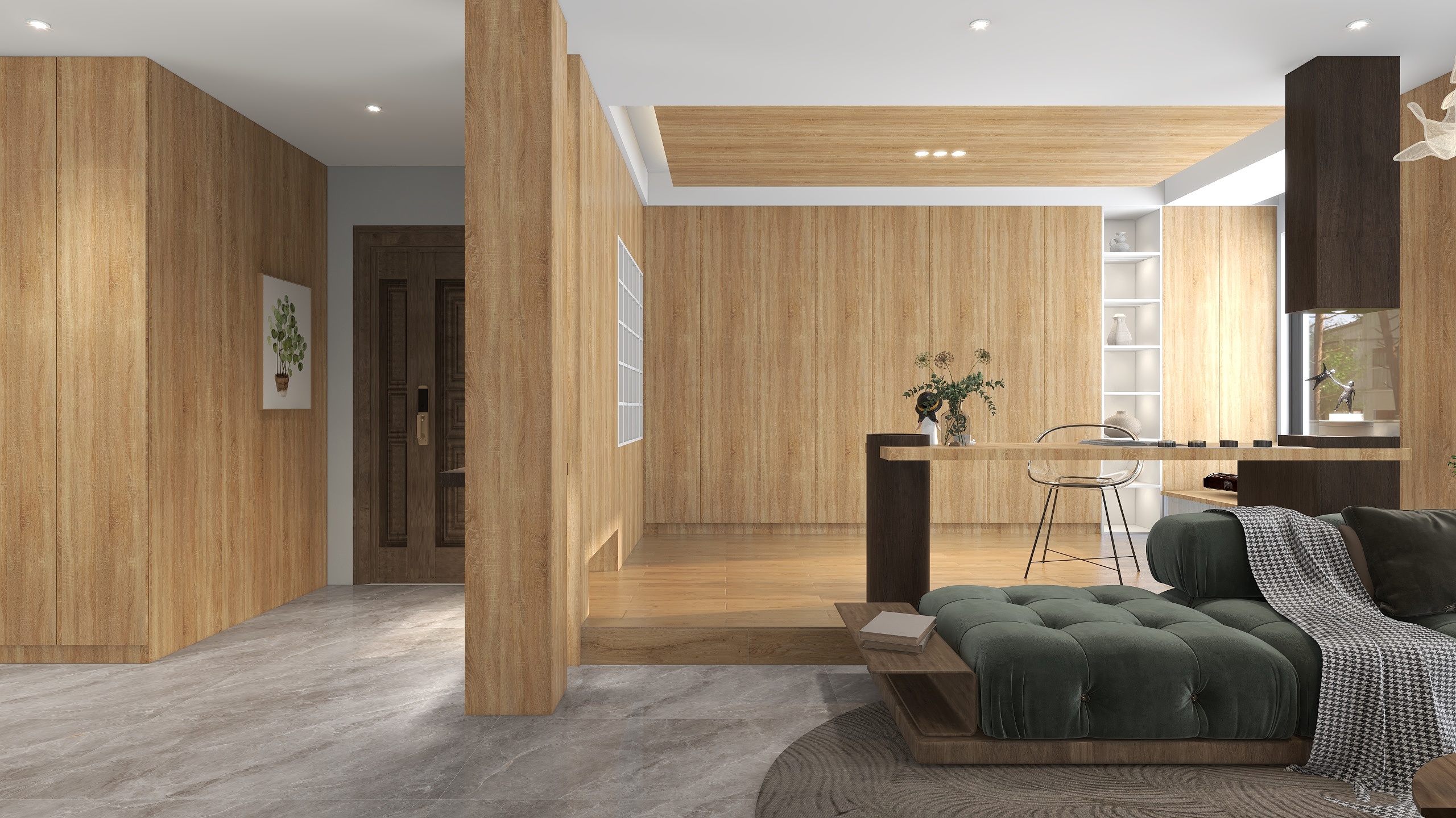 室内设计师李祯祺-森系简约+改善型住宅设计-装修设计方案