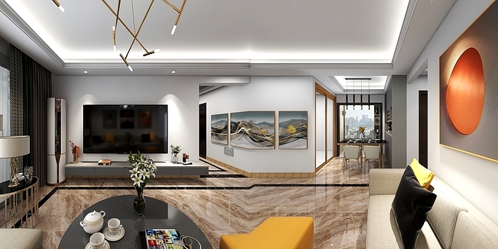 广州市宏森家具装饰有限公司-中交蓝色海湾5栋3306房-装修设计方案