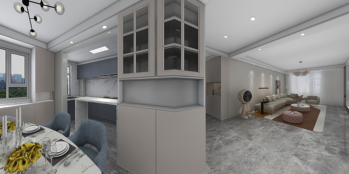 筑家设计-学府10-2-9薛女士-吧台-装修设计方案