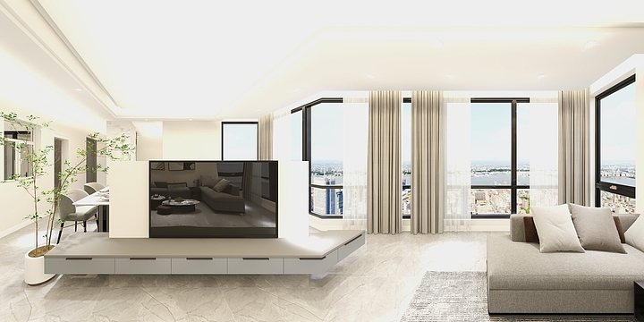 独立全案设计-金杯半山颜先生-装修设计方案