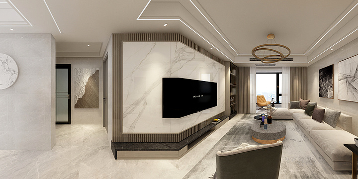 TQ室内设计-金地名都129.dwg-装修设计方案