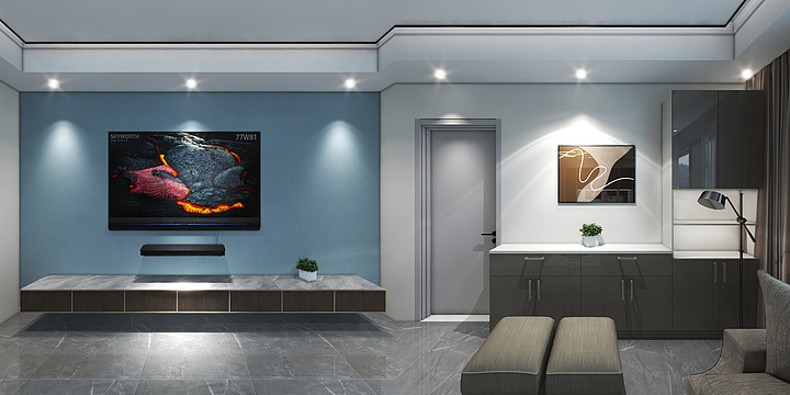 装修艺人唐平-一室一厅-装修设计方案