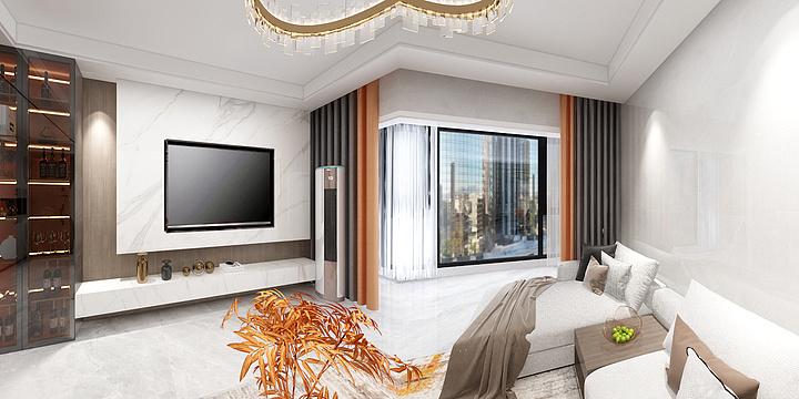 乐设计悦生活-雍豪府6-502（现代简约奶油风）-装修设计方案