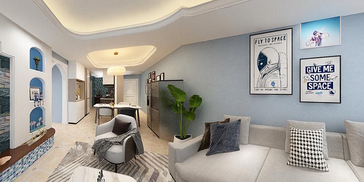 飛逝年華-九洲北郡-装修设计方案