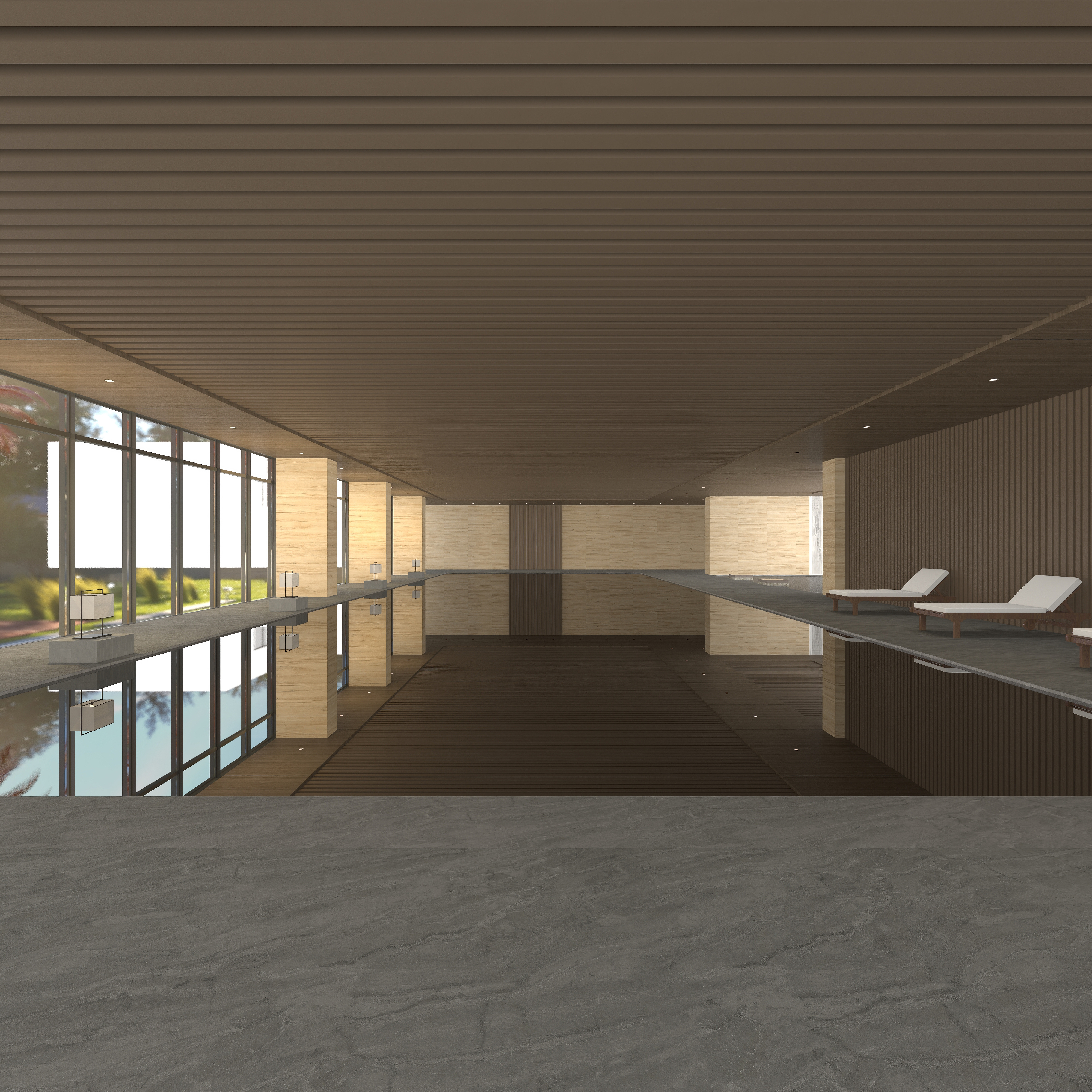 杨超全案-凤起潮鸣-SPA HOTLE一层观海装修效果图第3张