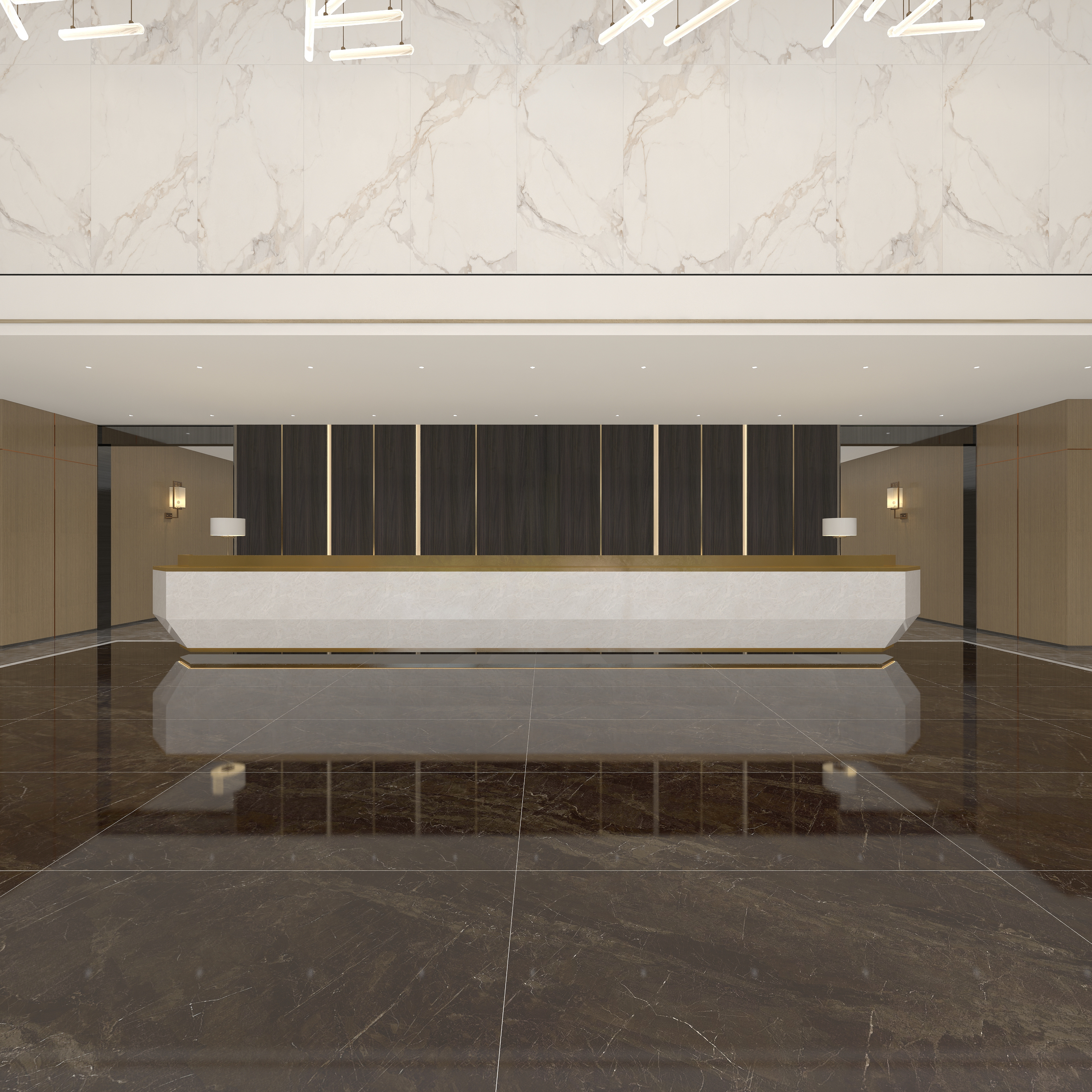 杨超全案-凤起潮鸣-SPA HOTLE一层见山装修效果图第5张