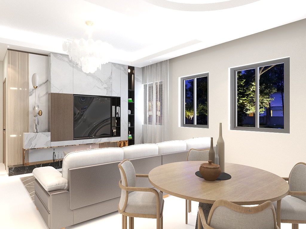 首海装饰-詹工-瑞和园89.50㎡B户型3室2厅1卫-装修设计方案