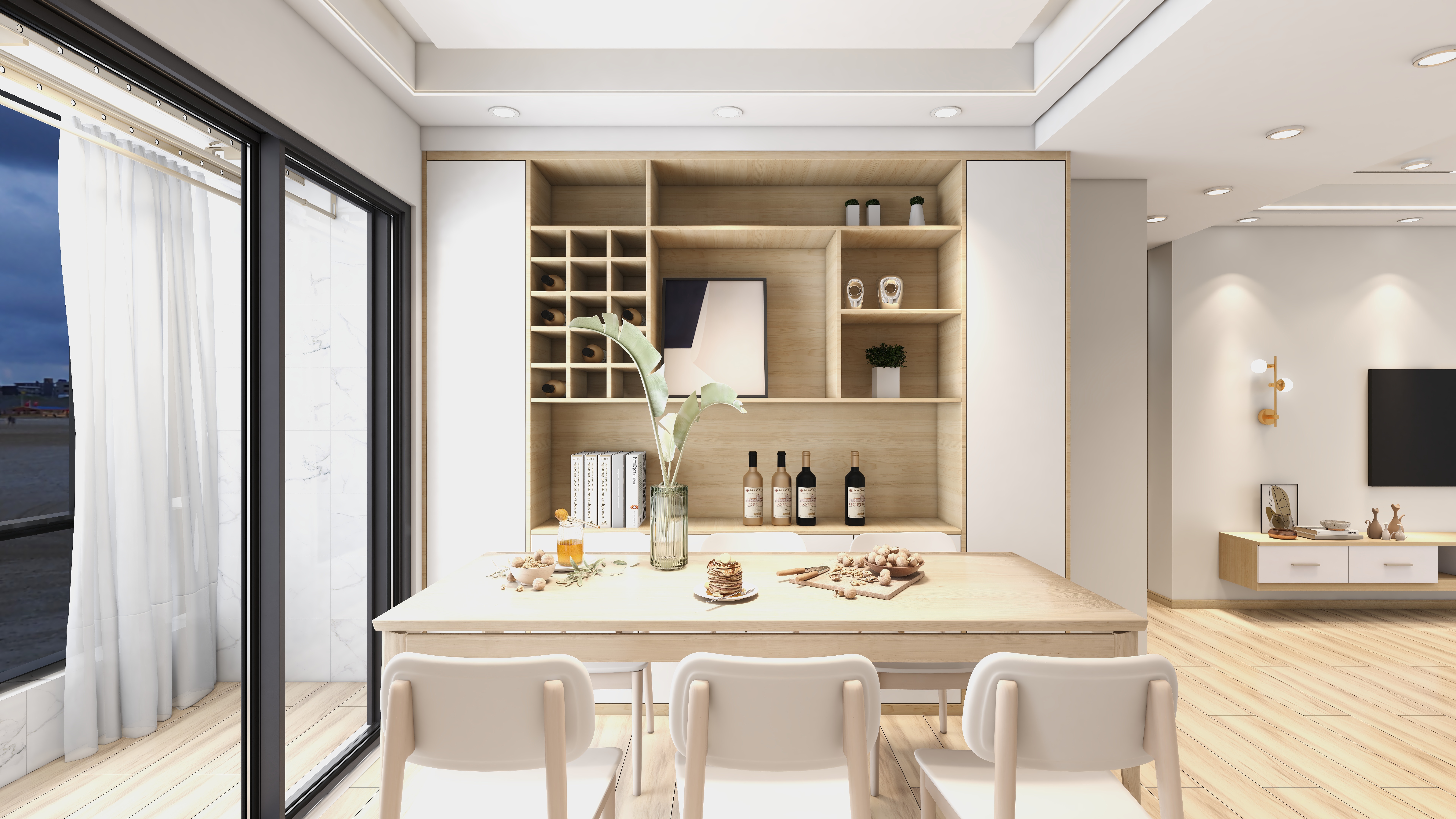 成都装修谢老师-128㎡三室原木风-副本-装修设计方案