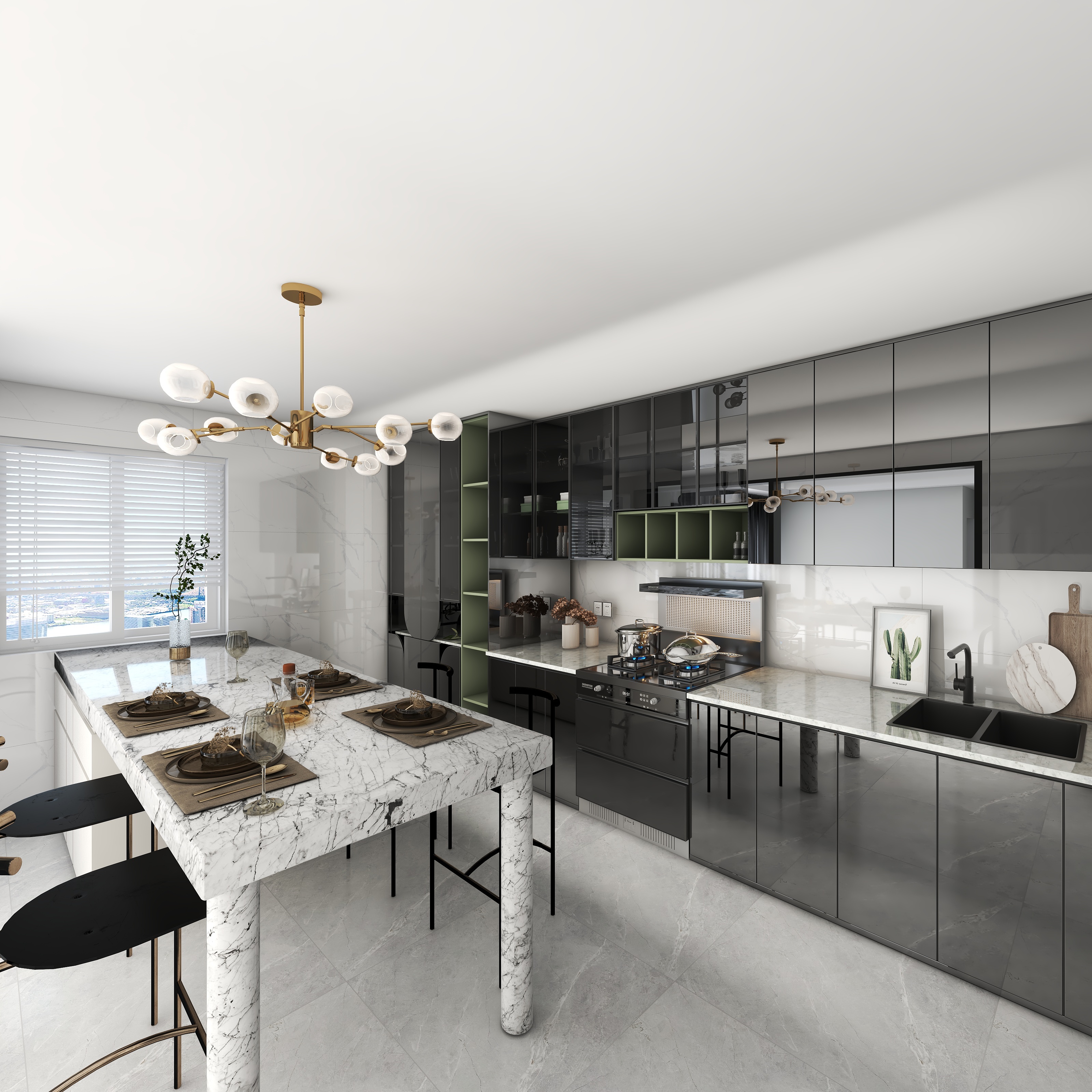 Jiayilv-瑞和园89.50㎡B户型3室2厅1卫-装修设计方案