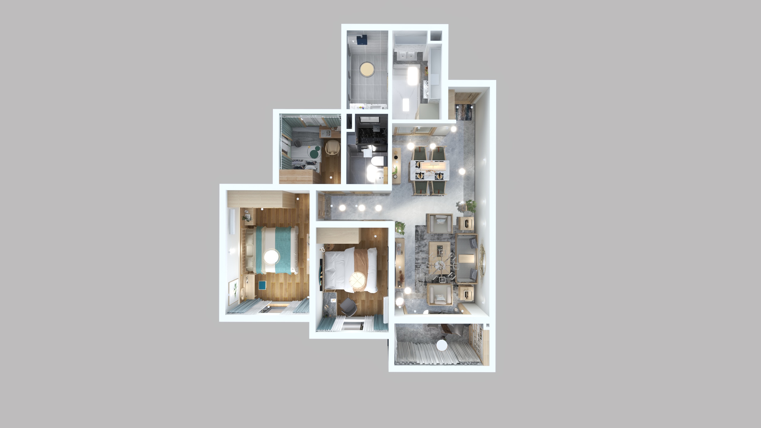 王政鑫-北大华府A区二期15-1-304-装修设计方案