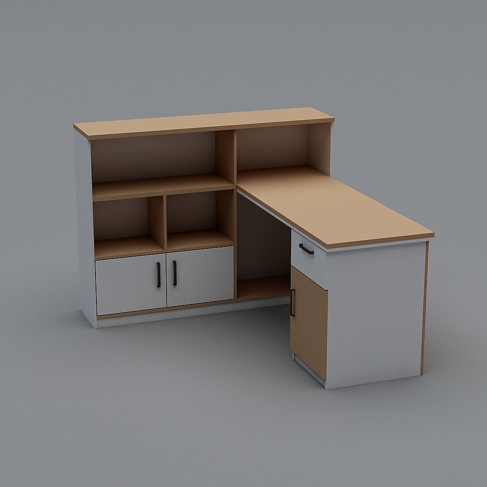 医生办公桌3D模型