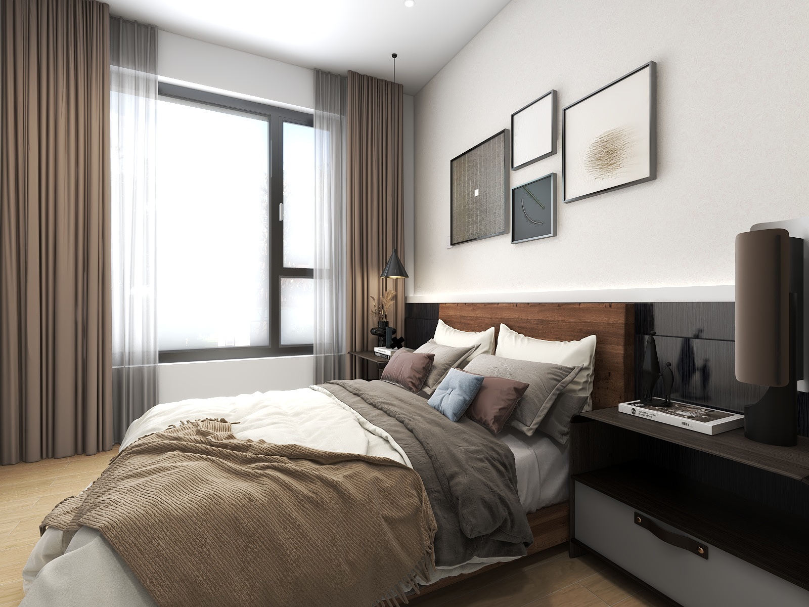 潘旖楠-77㎡1室-装修设计方案