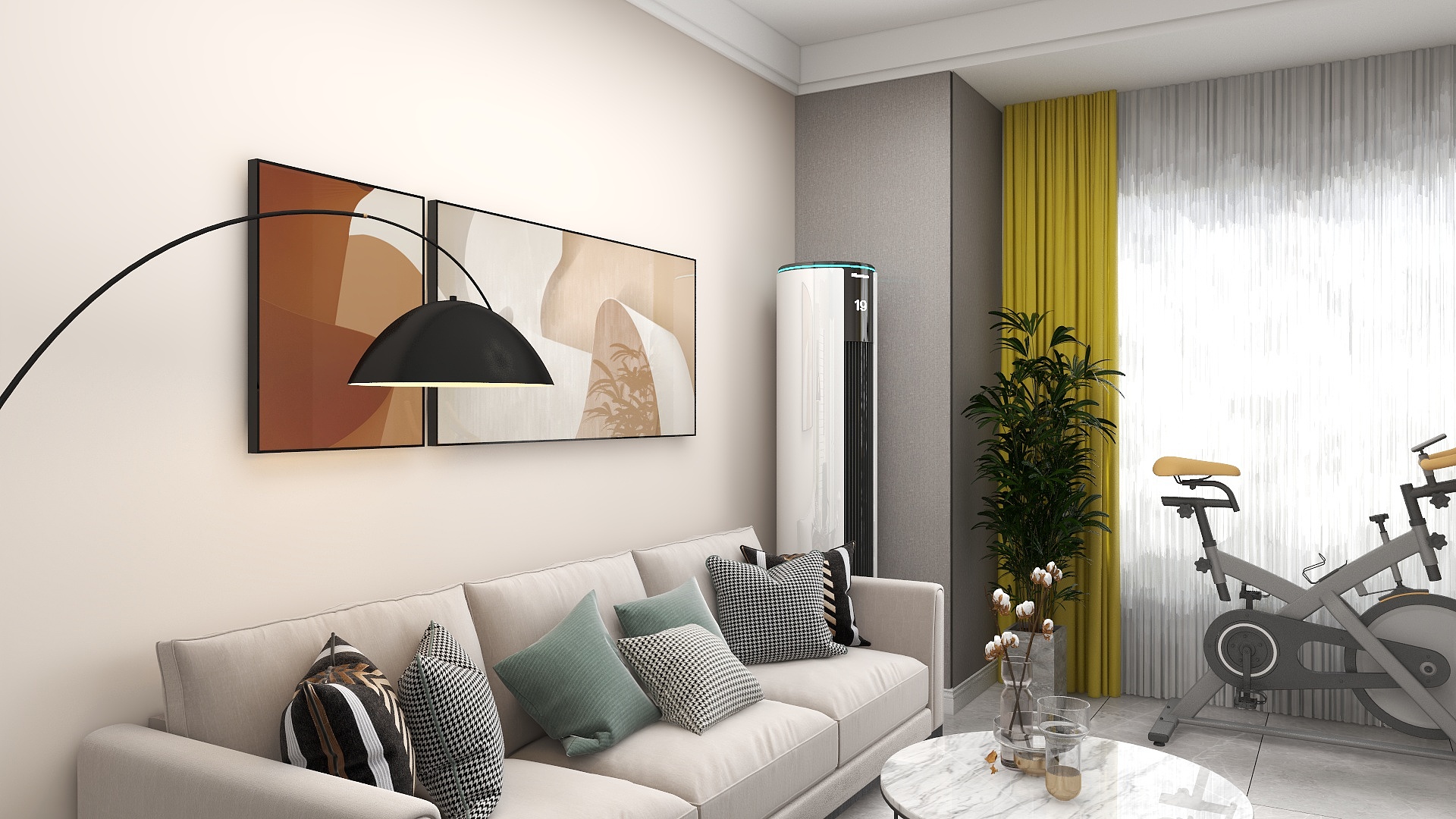 窝牛室内设计-融创海逸长洲2室2厅-装修设计方案