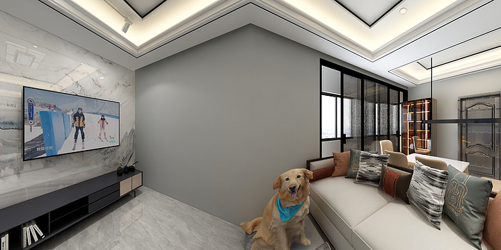 刘楚程-瑞和园89.50㎡B户型3室2厅1卫-装修设计方案