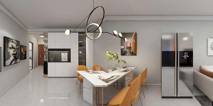 雪儿设计-朱雀小区一单元1603室.dwg-装修设计方案