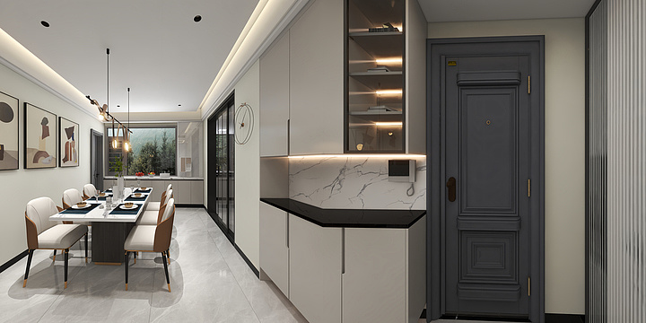 麦田老师-中铁建水岸花园143平方三室-装修设计方案